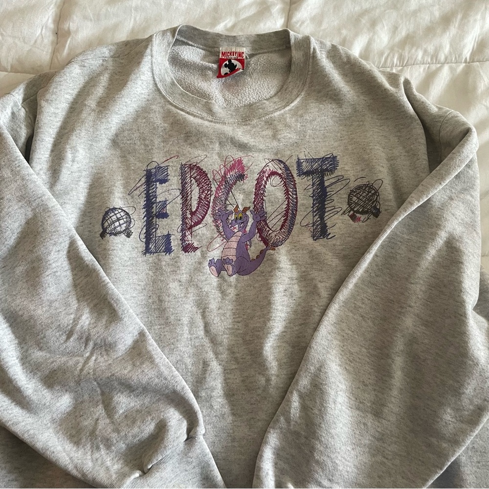 Vintage 80s or 90s Disney Figment Epcot Sweatshirt - rare!
